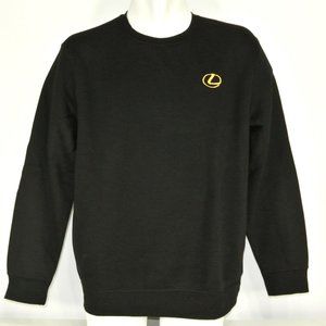LEXUS Gold Logo Car Dealership Black Sweatshirt Employee Uniform Shirt Size M